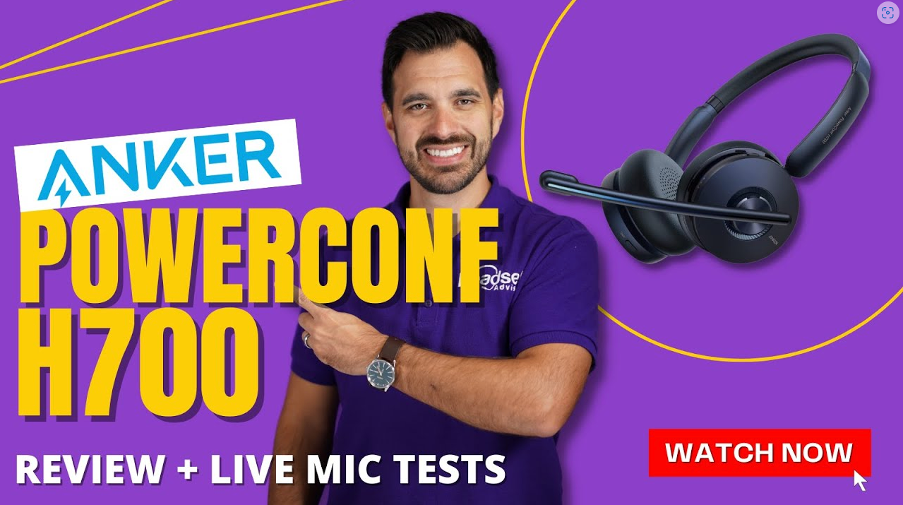パソコン Anker PowerConf H700 Anker PowerConf H700 ワイヤレスヘッドセット Bluetooth 5.0